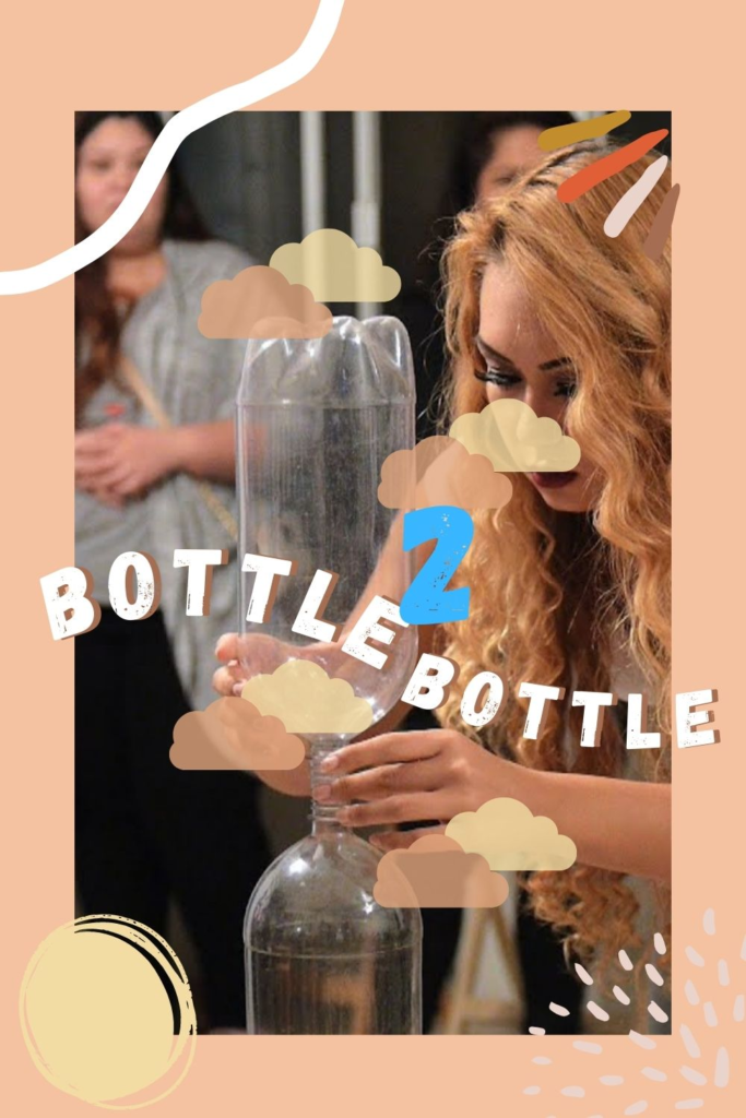10 Christmas Minute to Win It Games For Party - Bottle to Bottle