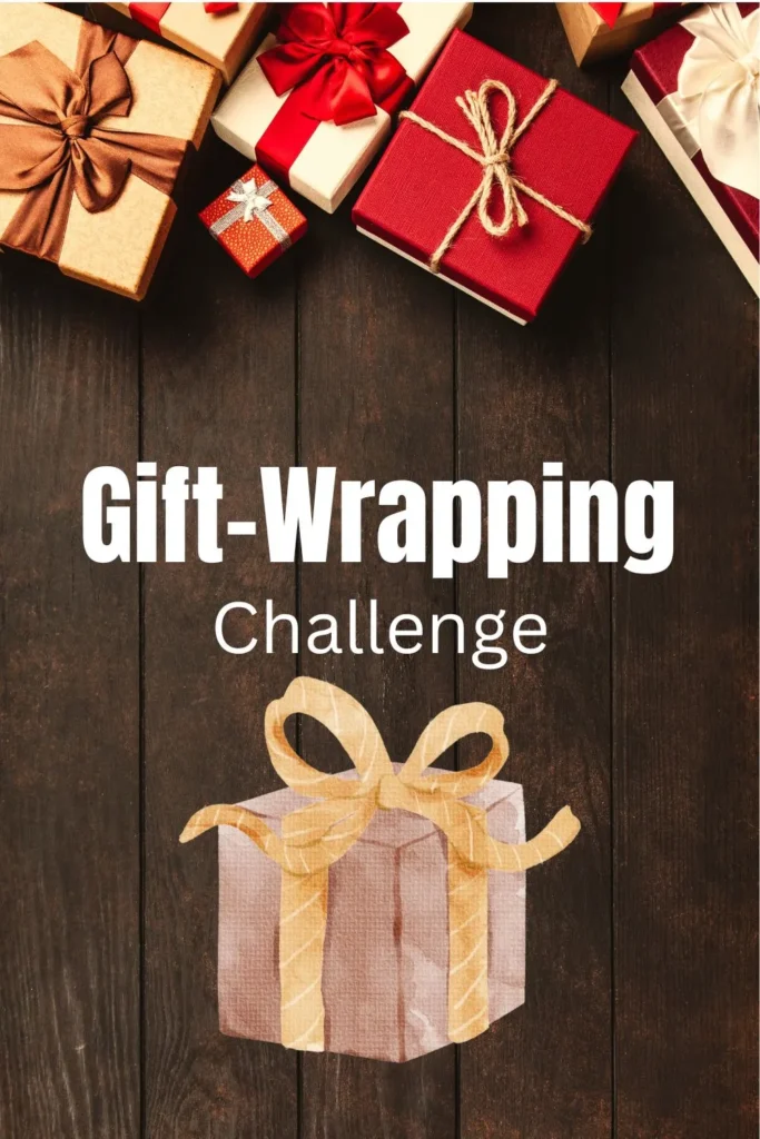 Christmas Minute to Win It Games Gift-Wrapping Challenge