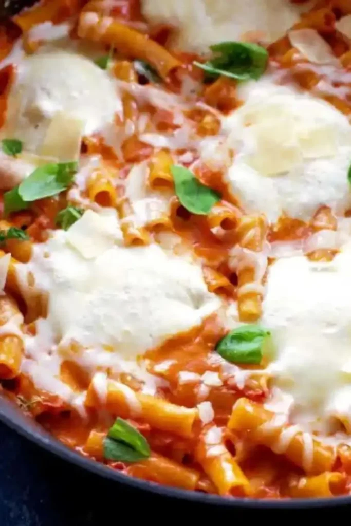 8+ One-Pot Meals — The Best Dinner Recipes for Those Lazy Days-One-Pan Baked Ziti Skillet
