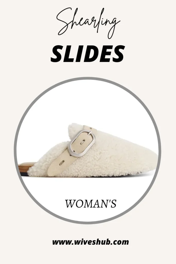 Shearling Sandals - Shearling Slides Sandals