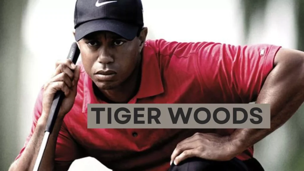 Tiger Woods Golf Swing Focued