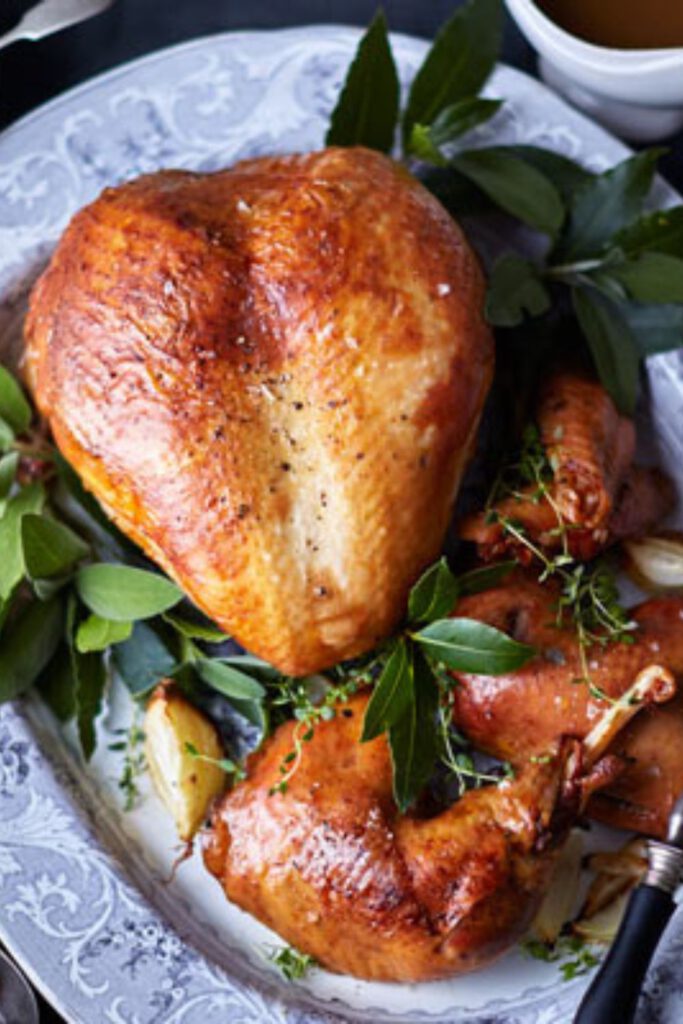 Delicious dishes to try this winter-Brined roast turkey crown & confit legs