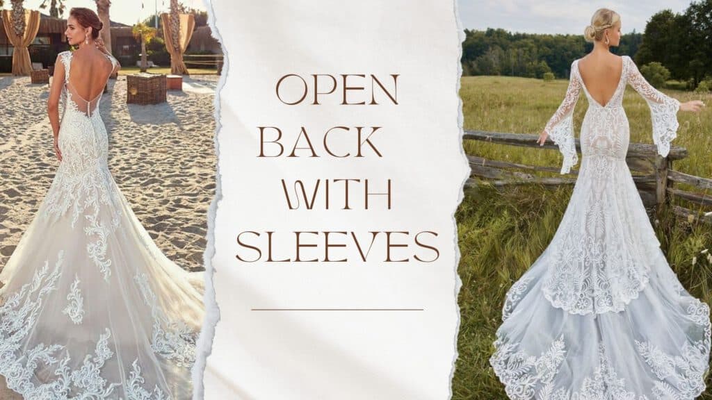 Open Back Wedding Dresses With Sleeves