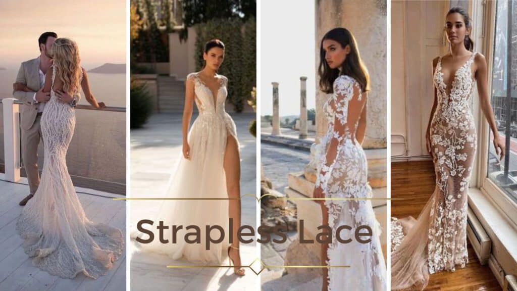 The Strapless Sexy Mermaid Wedding Dresses
