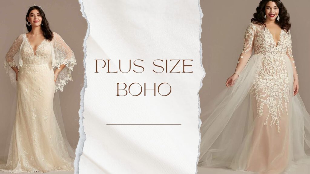 Plus Size Boho Wedding dresses
