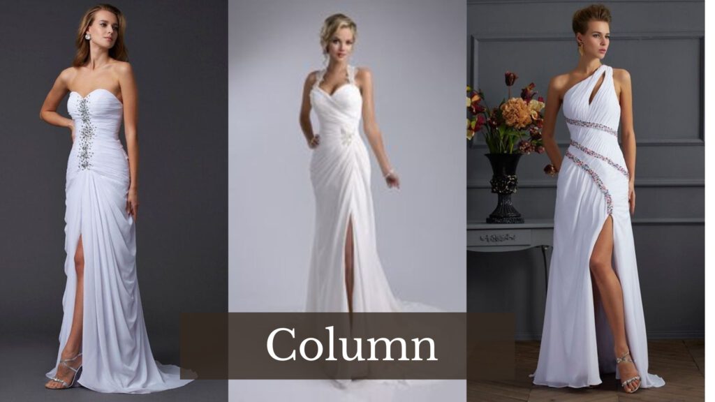 Column Princess Style Wedding Dresses
