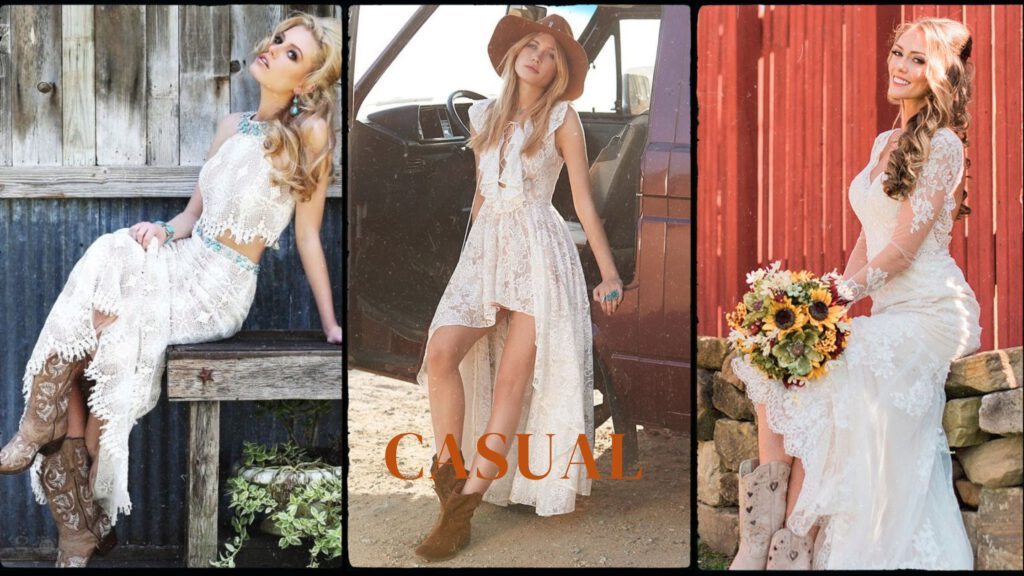 Casual Country Style Wedding Dresses
