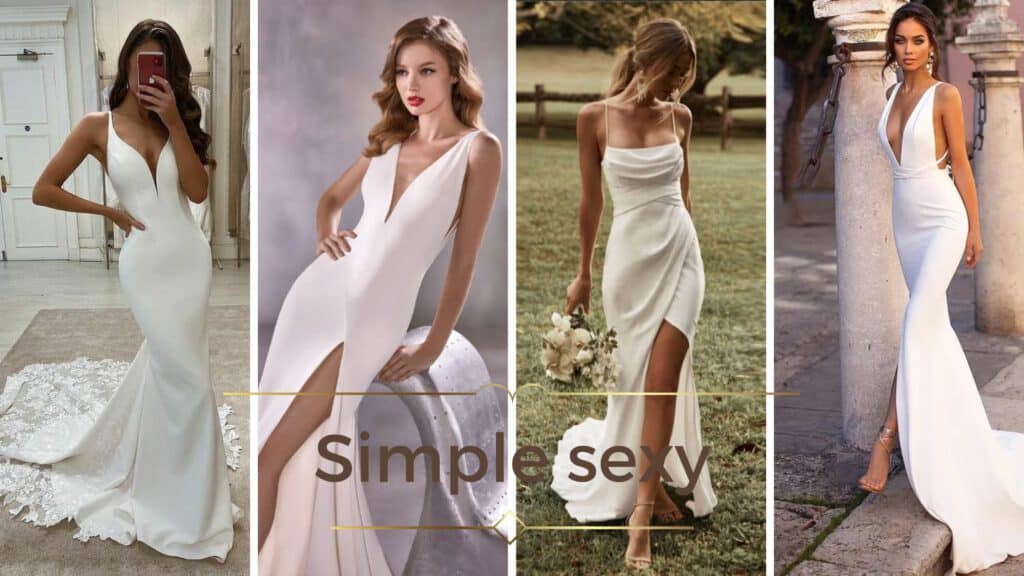 Simple  Sexy Mermaid Wedding Dresses