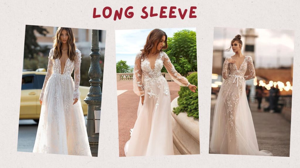 Long Sleeve Vintage wedding Dresses
