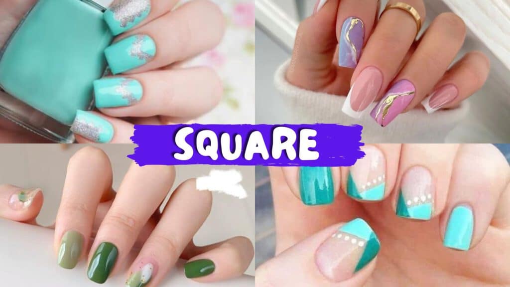 Summer Square Nails
