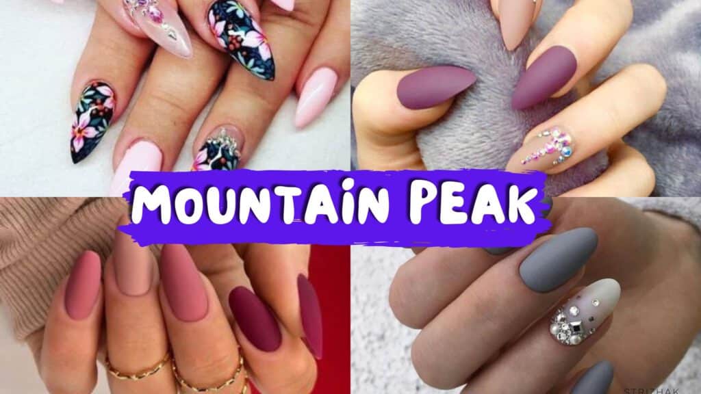 Summer Mountain Peak Nails
