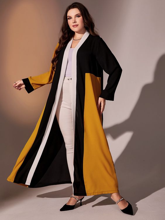 Color-Blocked Abayas 