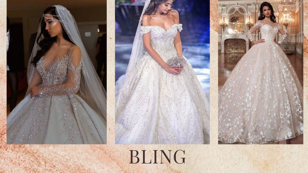 Bling Ball Gown Wedding Dresses