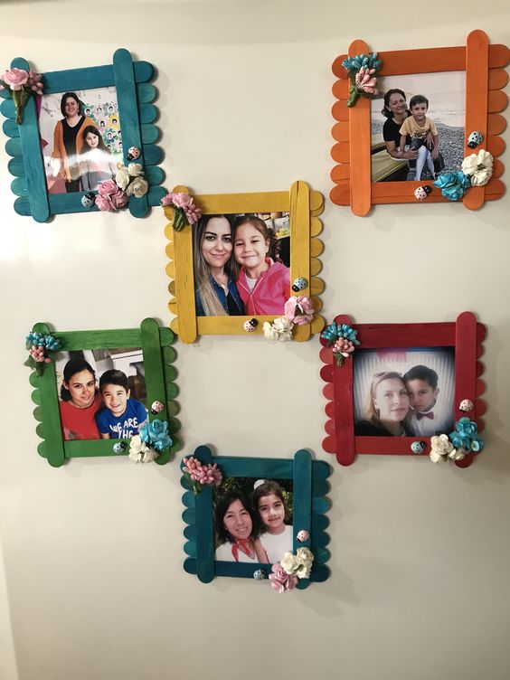 Popsicle Stick Photo Frame