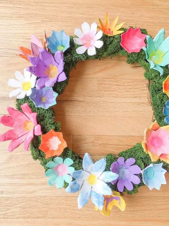 Egg Carton Flowers