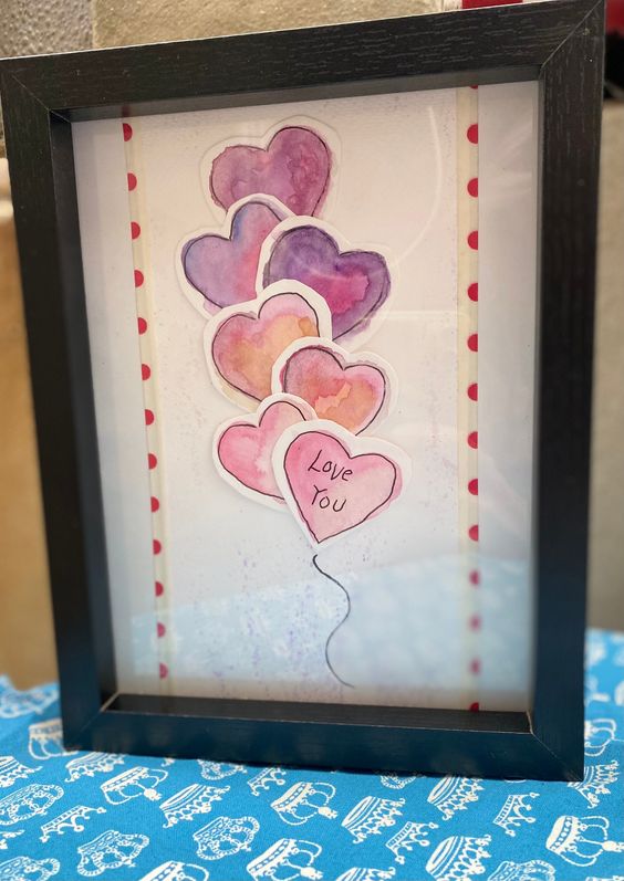 Heart print Keepsake Canvases