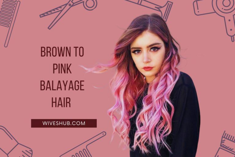 Brown to Pink Balayage Hair