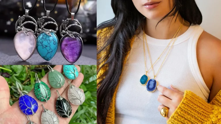 A Touch of the Earth, Stone Pendant Necklaces for the Modern Soul. wiveshub